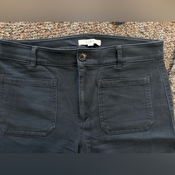 LOFT Pants - LOFT Charcoal Palmer wide leg Pants